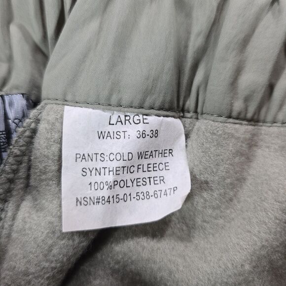 Gen 3 Level 7 Large Regular Pants/Trousers ECWCS Primaloft Army USGI - Picture 5 of 7